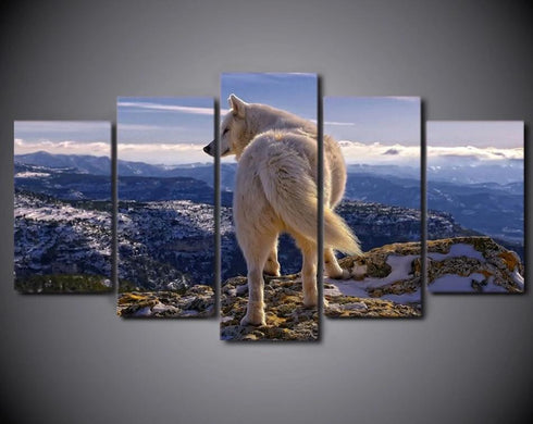 Tableau Loup Voyage